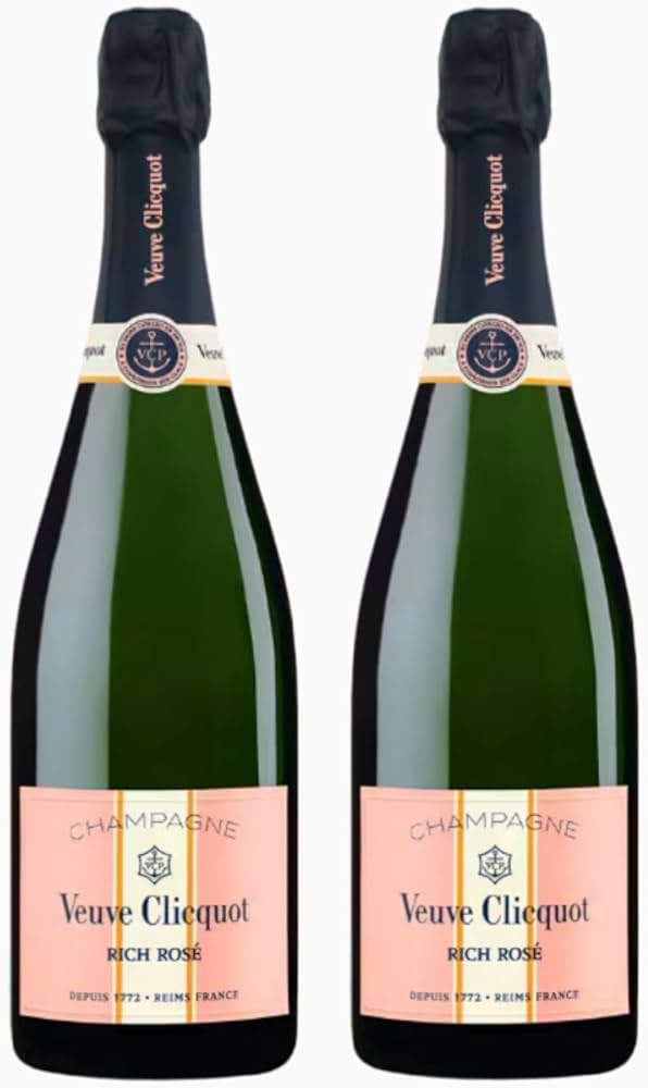 Amazon.co.jp: ヴーヴ クリコ リッチ ロゼ 750ml 2本セット : 食品