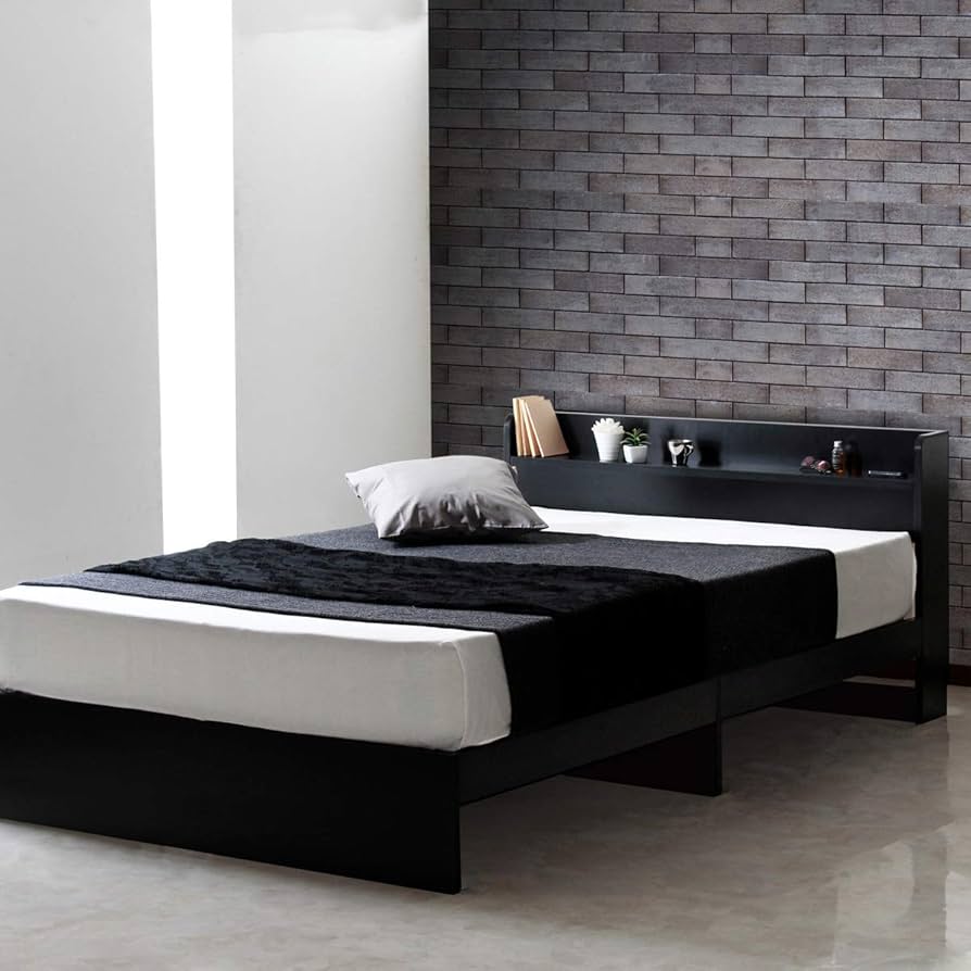 Amazon｜【フレームのみ 引き出しなしモデル】棚 ベット 木製