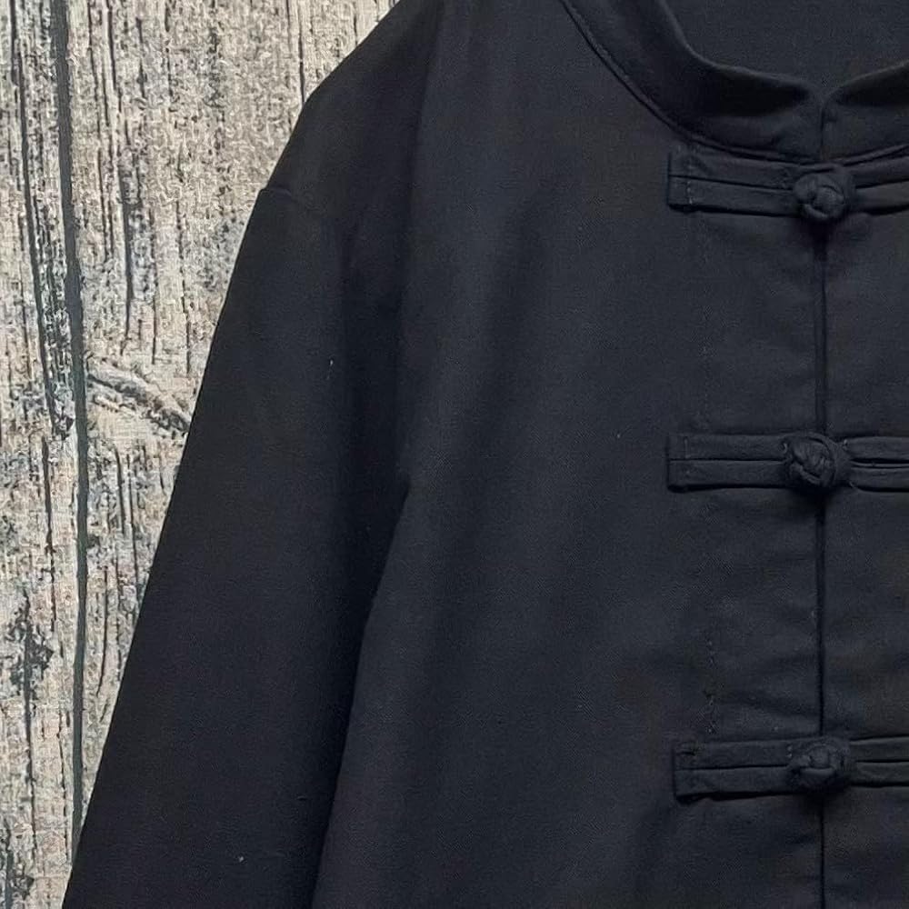 Amazon.co.jp: [spieldose] チャイナシャツ ブラック カンフーシャツ