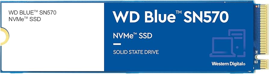 SSD WD Blue SN570 1TB NVMe M.2 2280 (Leitura 3500MB/s e Gravação