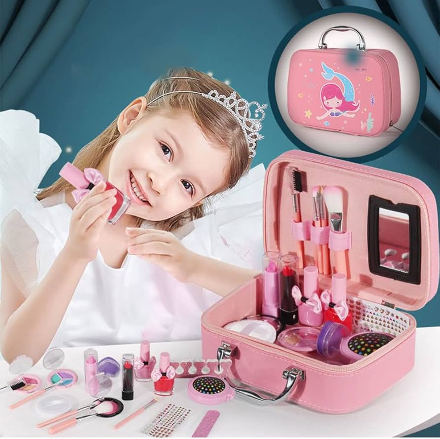 Amazon | Grexiull 子供用メイクセット 化粧品のおもちゃ 女の子 20点