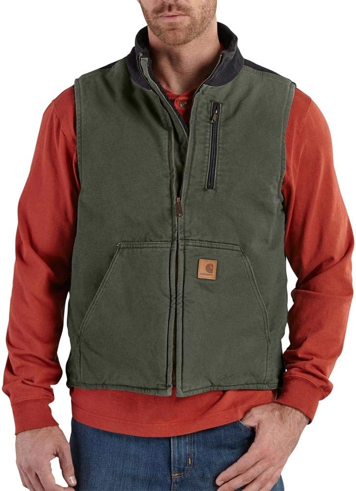 Amazon.co.jp: Carhartt メンズモックネックベスト トール シェルパ