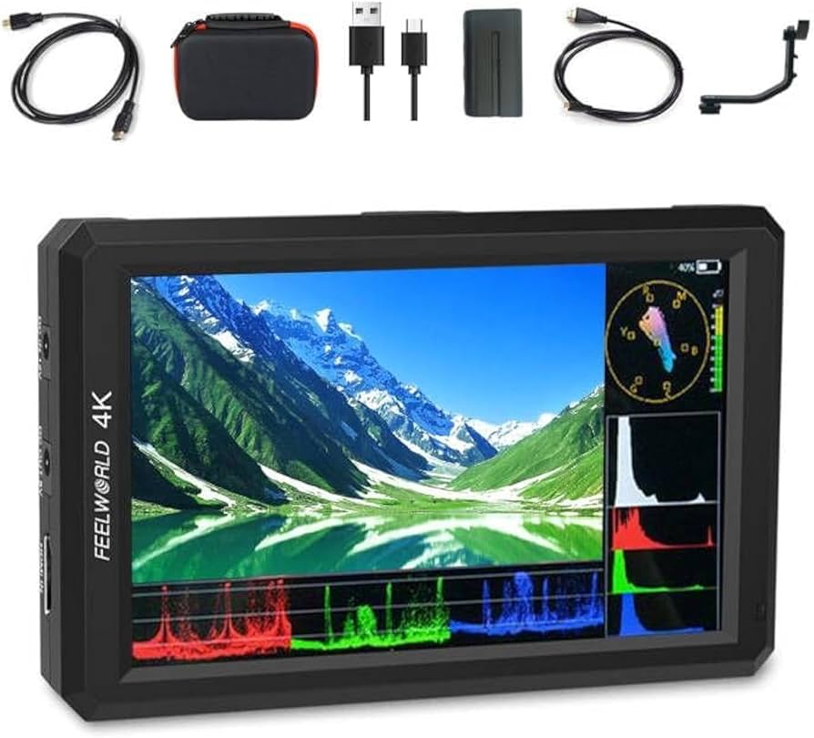 Amazon.com : FEELWORLD F6 Camera Field Monitor Bundle - 6 Inch 4K