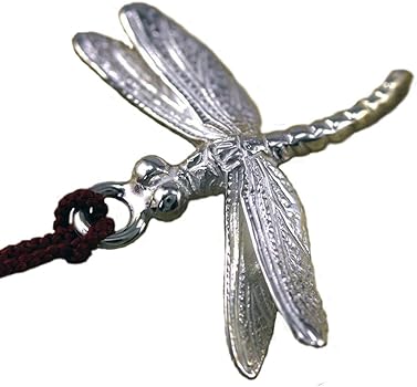 Amazon.co.jp: [梅都工房] 根付 銀製 蜻蛉・とんぼ・トンボ 大 作品