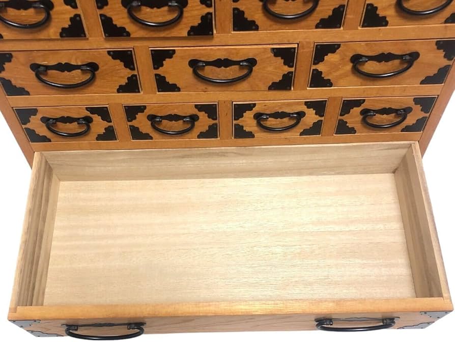 Amazon.co.jp: 【良品】薬箪笥タンス漢方5段17杯昭和レトロ大正ロマン