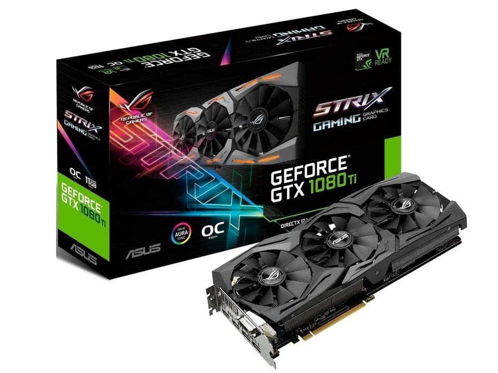 ASUS Placa de vídeo ROG-STRIX-GTX1080TI-O11G-GAMING GeForce 11GB
