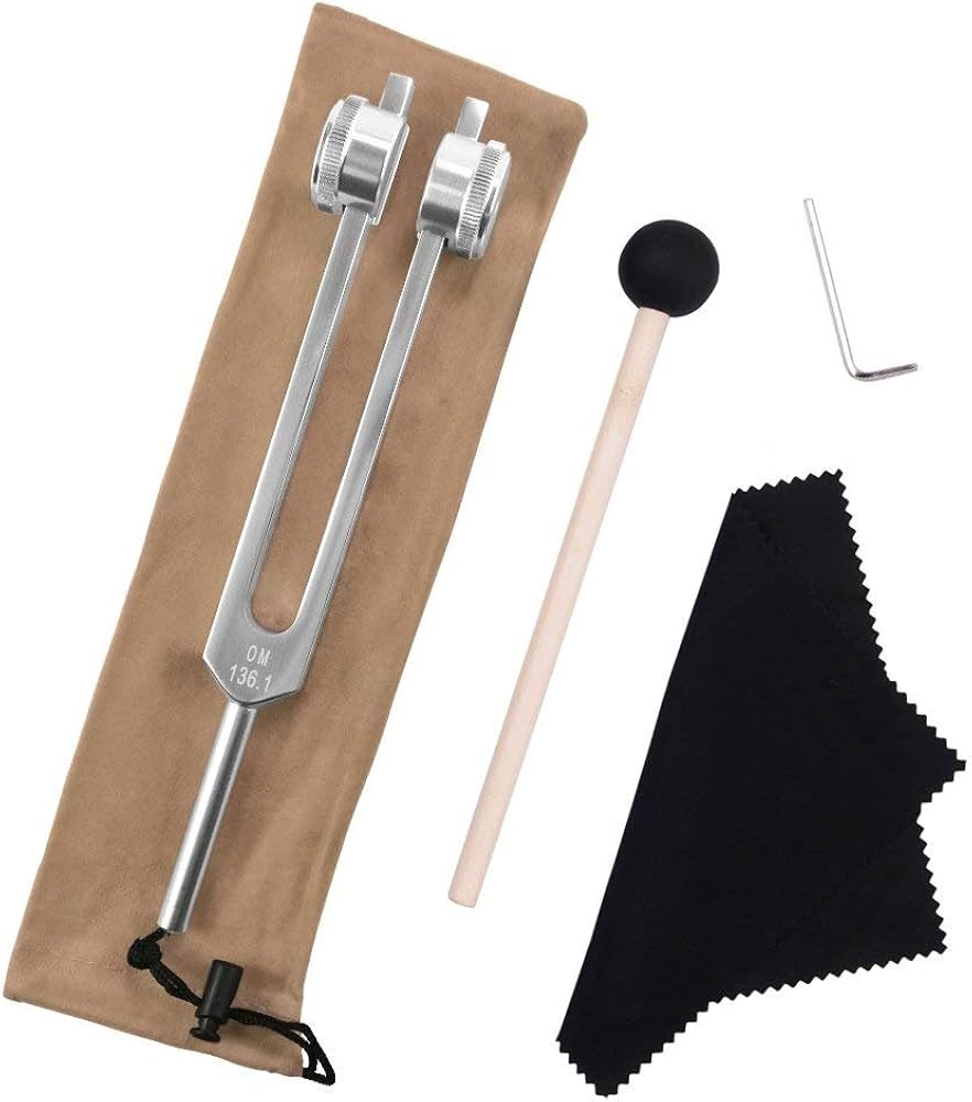 Amazon.co.jp: QIYUN 音叉 f = 136.1Hz ヒーリング 癒し 銀色 おんさ