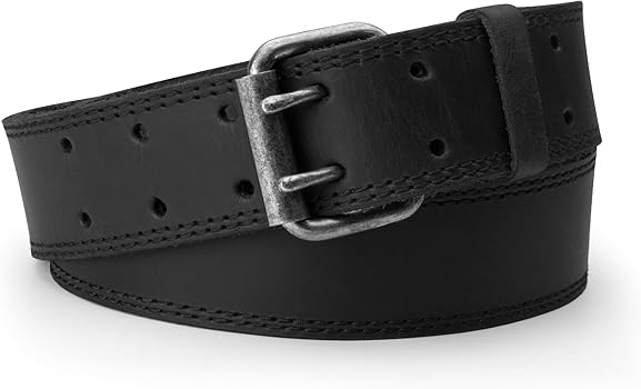 小物 TETE HOMME double buckle leather belt TETE HOMME double