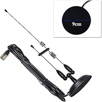 Amazon | 144/430MHz帯&VHF/UHF モービルアンテナ マグネット基台付
