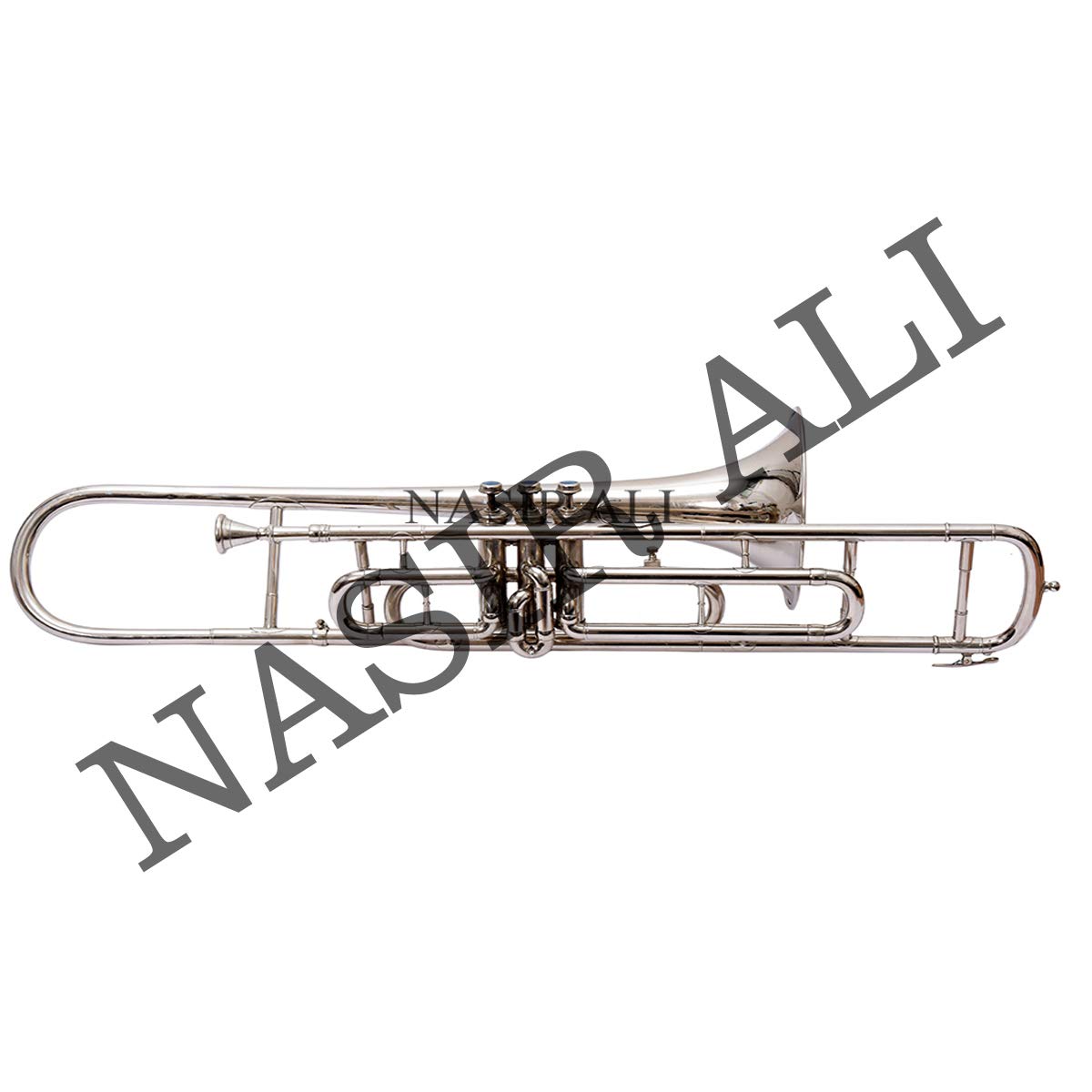 Amazon | Nasir Ali, Valve Trombone Nickel Plated Bb | トロンボーン