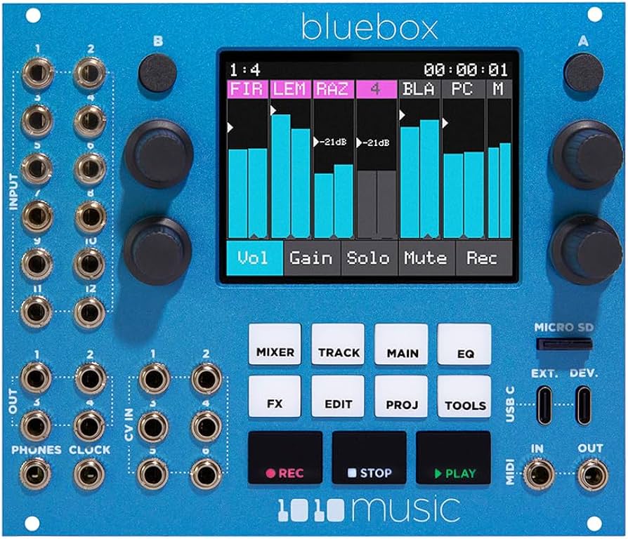 Amazon | 1010MUSIC Bluebox for Eurorack - Compact Digital Mixer
