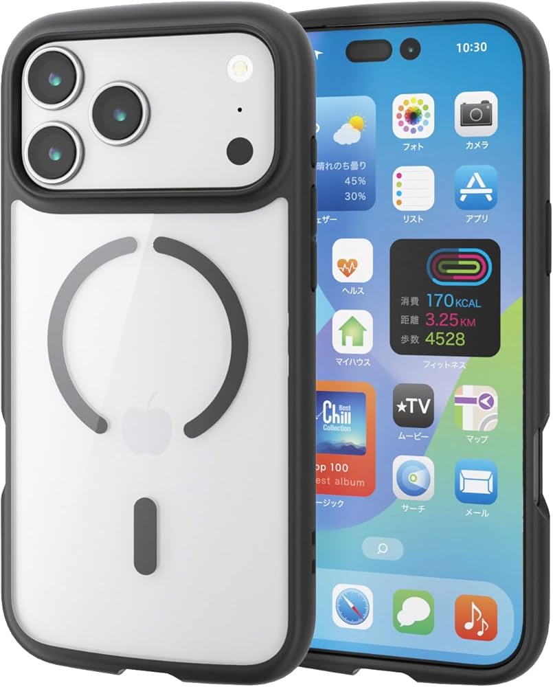 Amazon.co.jp: エレコム iPhone 17 Pro Max ケース カバー クリア 耐