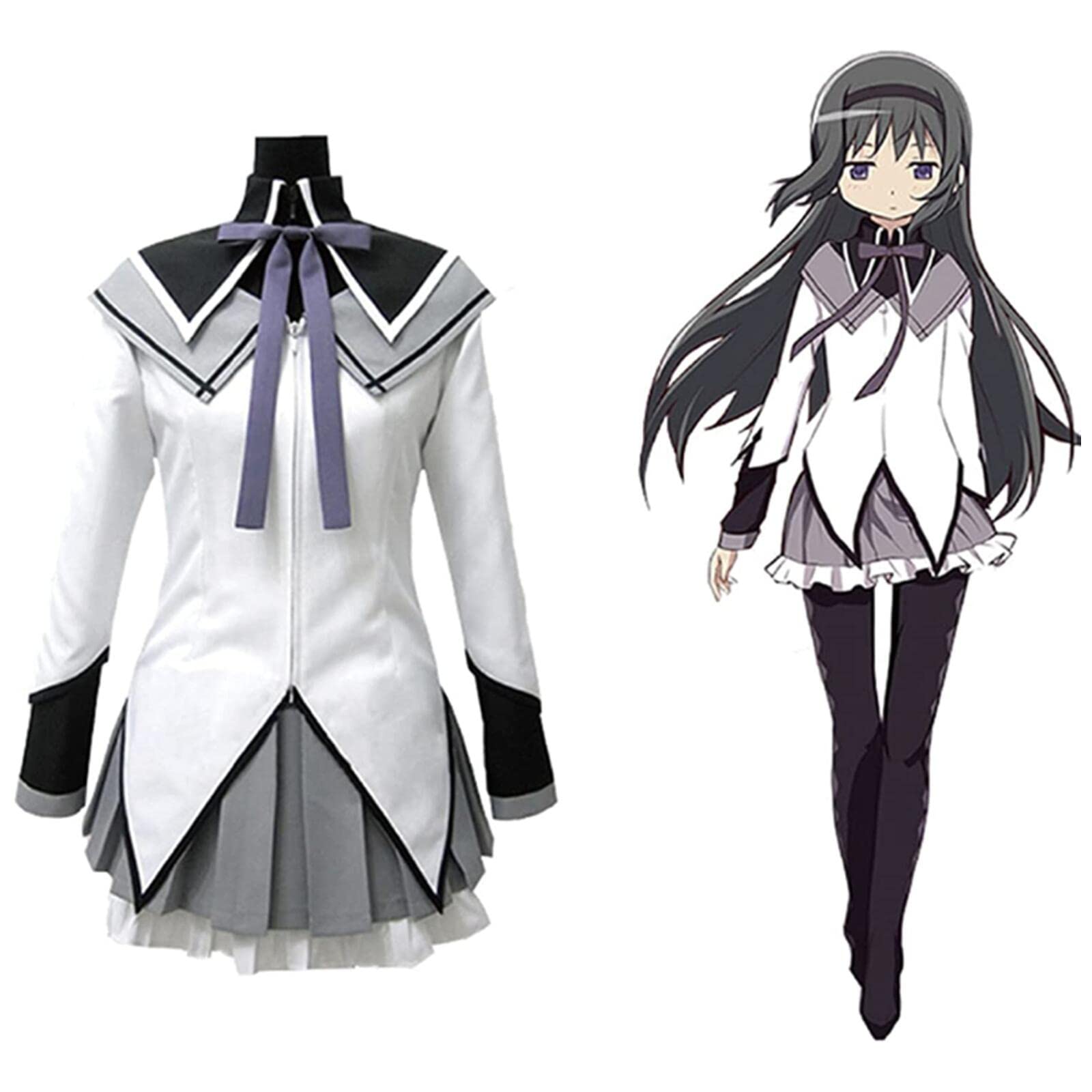 Amazon.co.jp: Essri 暁美ほむら 開戦服 コスプレ 衣装 魔法少女