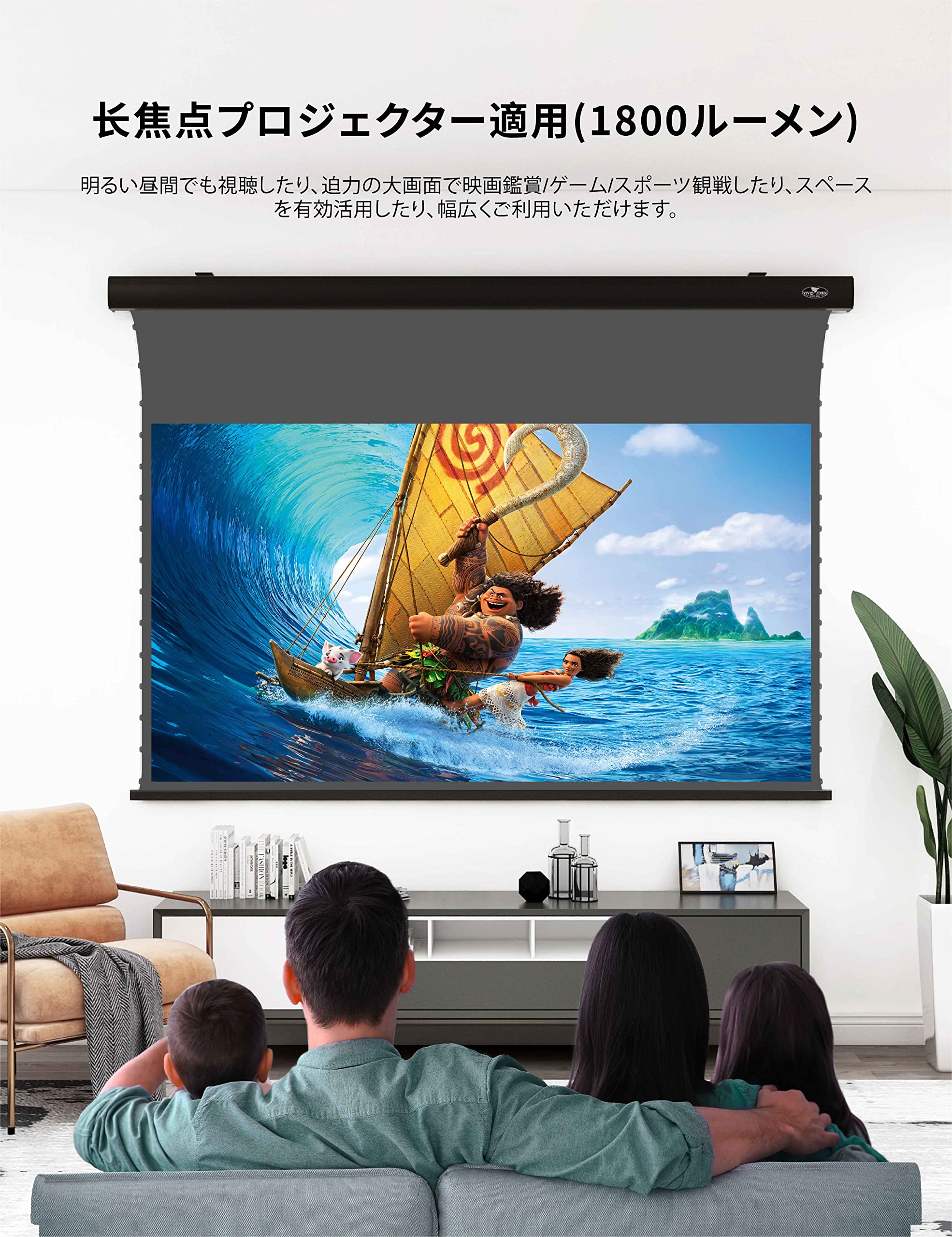 Amazon | プロジェクター スクリーン 長焦点 100インチ VIVIDSTORM