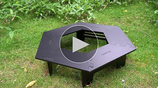 Amazon | BlackishGear ブラックヘキサテーブル キャンプ アウトドア