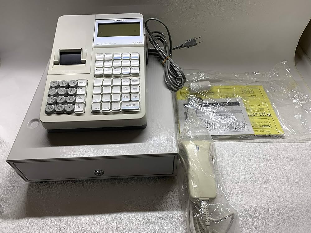 Amazon | SHARP AC/バッテリ駆動自動切替電子レジスタ 20部門 スキャナ