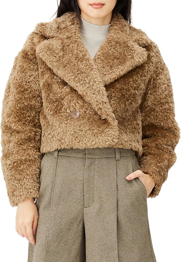 Amazon | [ヘルノ] JACKET 【公式】 カーリーエコファー ショート