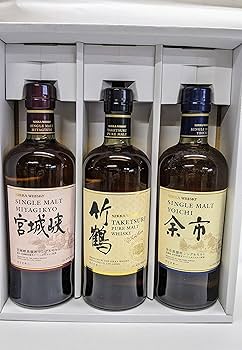 Amazon.co.jp: 竹鶴 &余市&宮城峡 ニッカウイスキー700ml×3本セット