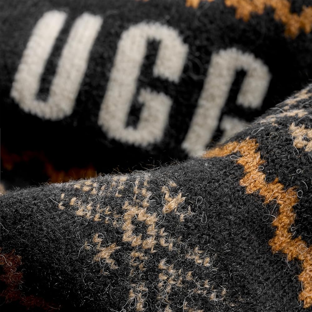 UGG Women's Kaelan Uggisle Sweater Sweater, Black Multi, XXS at