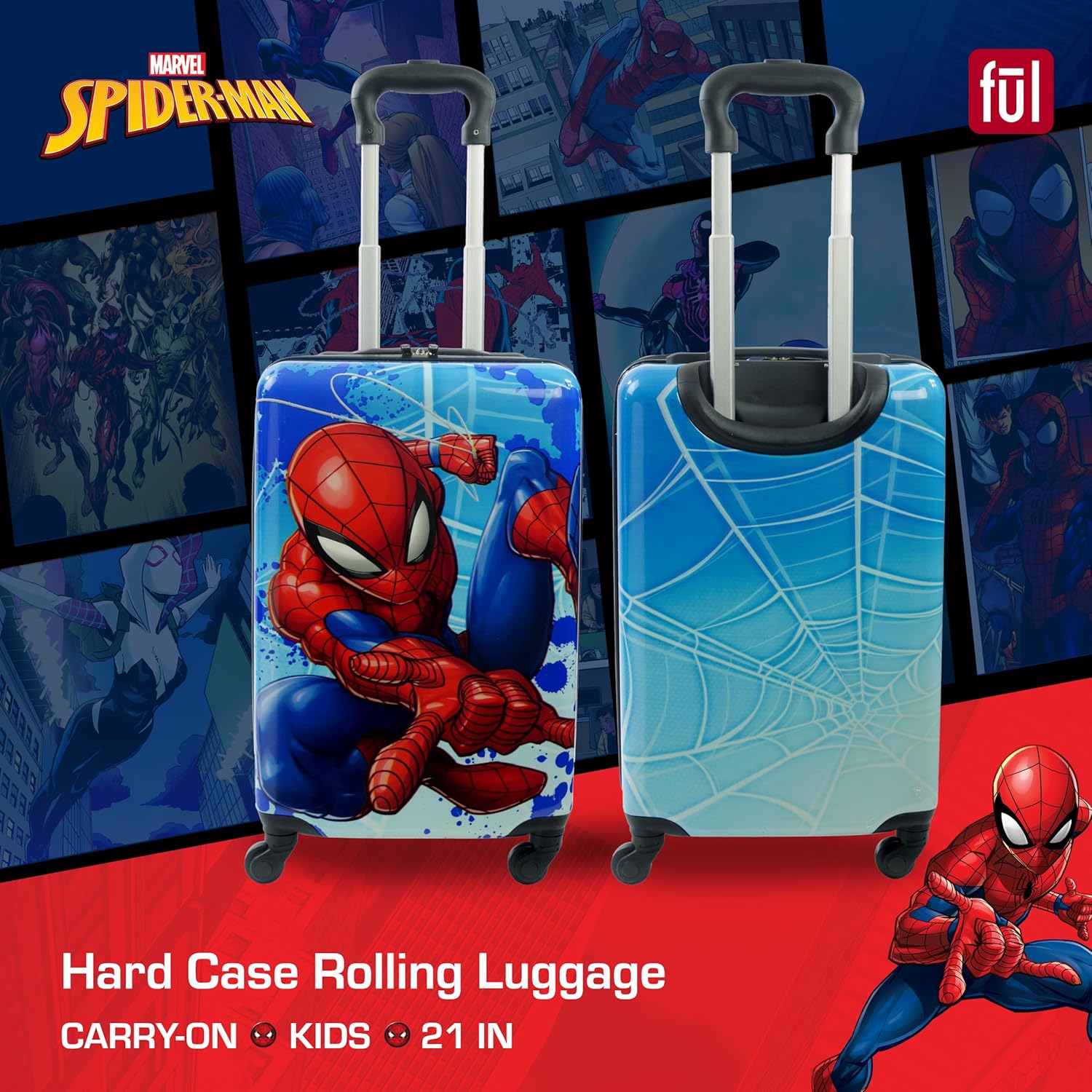 Amazon | Ful ユニ マーベル スパイダーマン キッズ キャリーオン