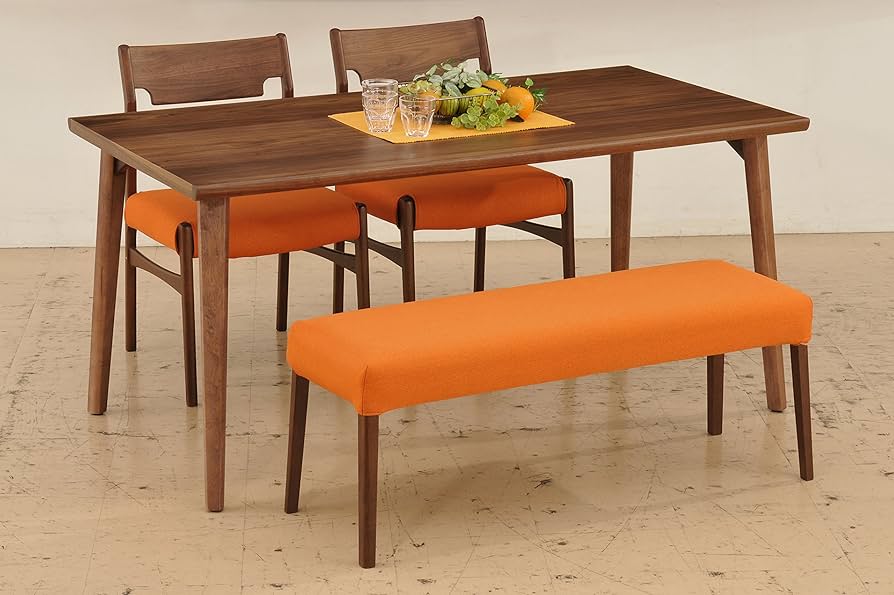 Amazon｜筑波産商 デニッシュ サイドチェア2脚セット ウォルナット材