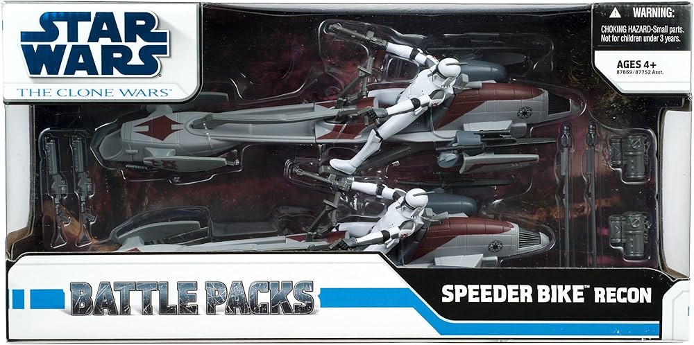 Star Wars 3.75 Inch Scale Battle Pack - Clone Wars Speeder Bike