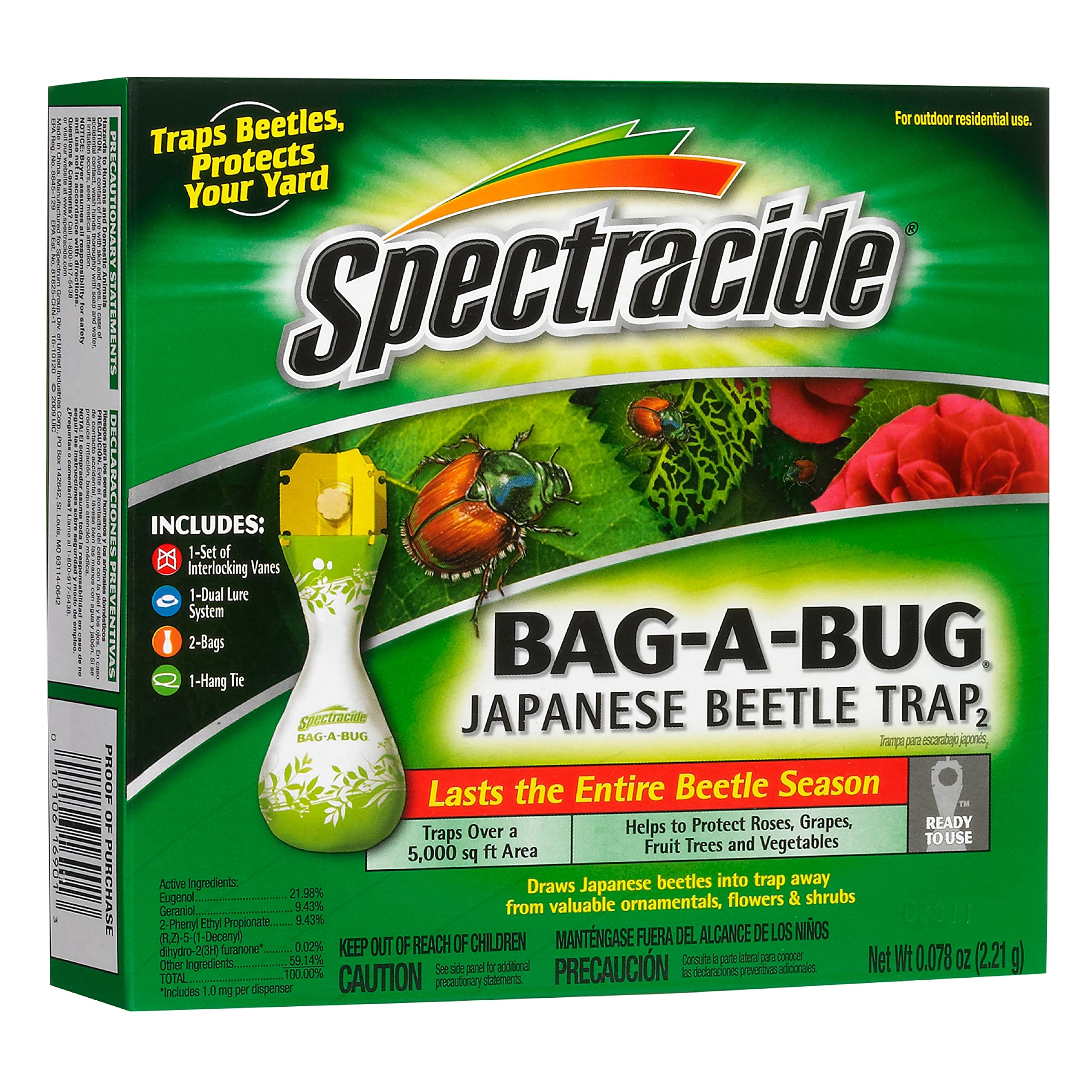 Amazon.com : Spectracide Bag-A-Bug Japanese Beetle Trap 2, Traps