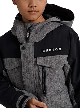 Amazon.com : Burton Boys Covert Jacket, Heather Bog/True Black New