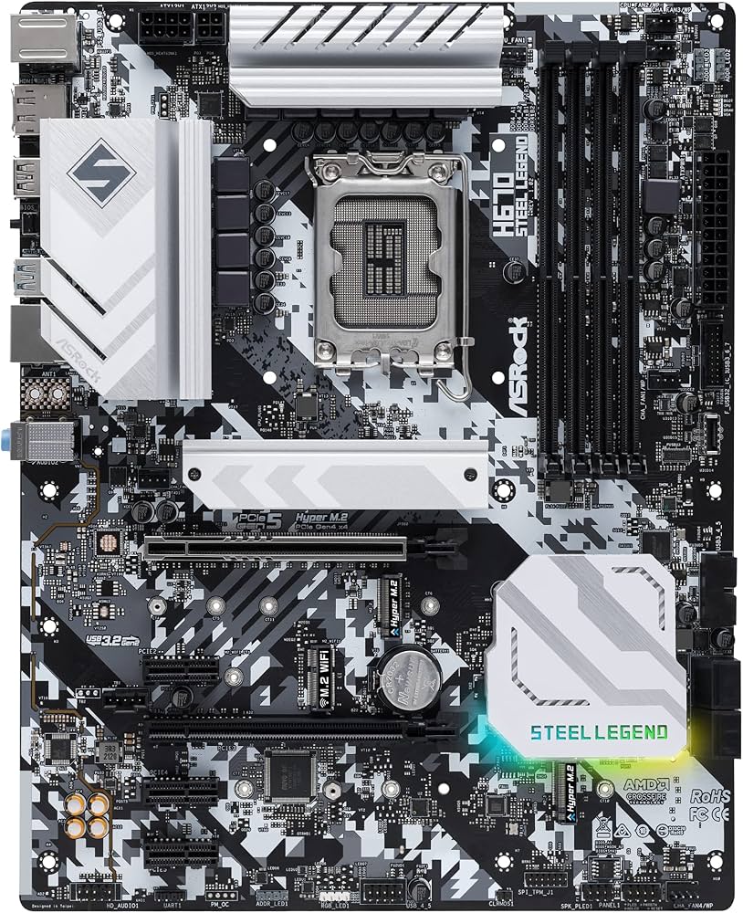 Amazon | ASRock マザーボード H670 Steel Legend Intel H670 シリーズ