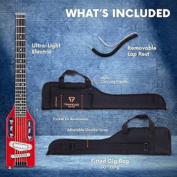 Amazon.com: Traveler Guitar Ultra-Light Electric Guitar Torino Red