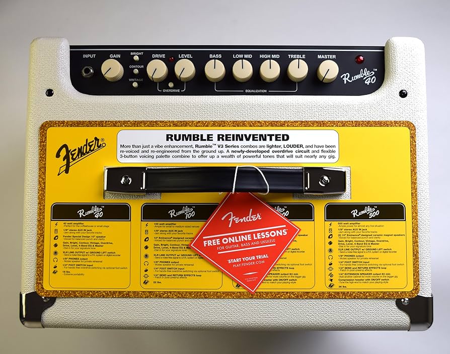 Amazon.co.jp: Fender/Factory Special Run RUMBLE 40 V3 Ivory