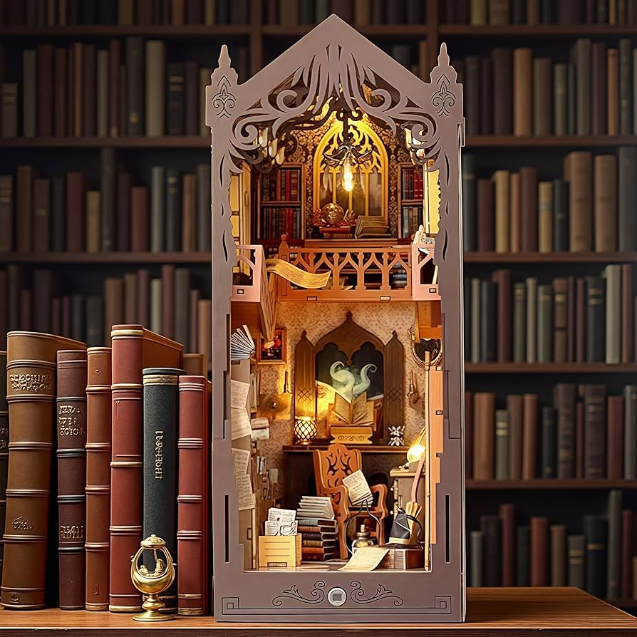 Amazon | sofiey 立体パズル ミニチュア diy ドールハウス キット 本棚