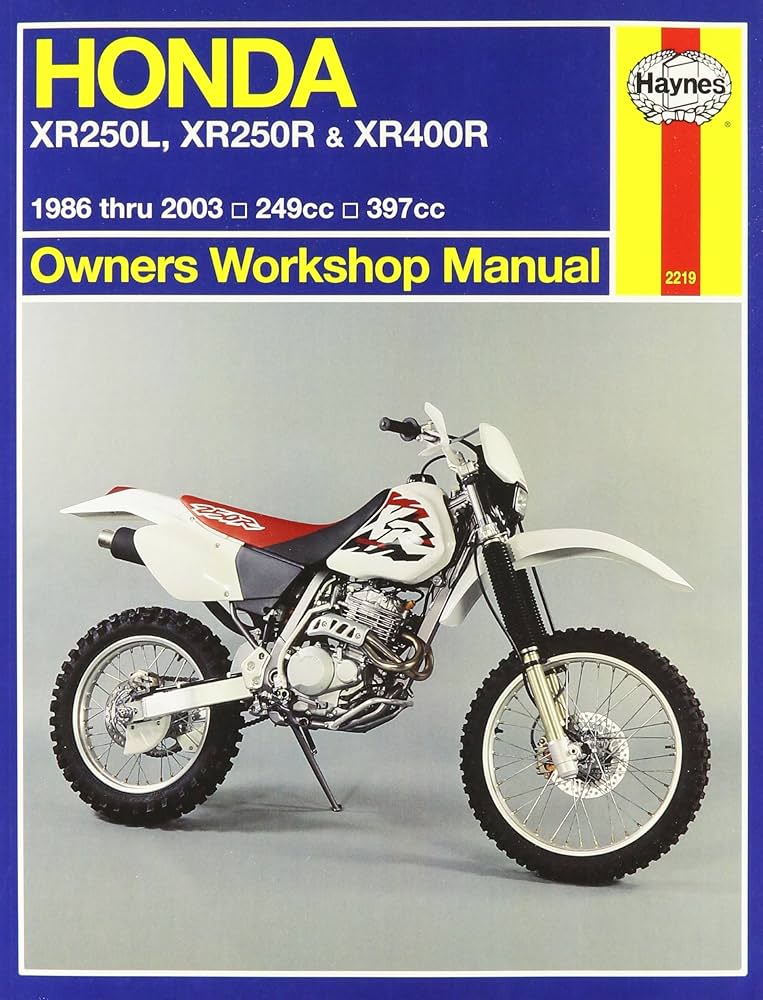 Honda XR250L, XR250R & XR400R86-03 Owners Workshop Manual: Haynes