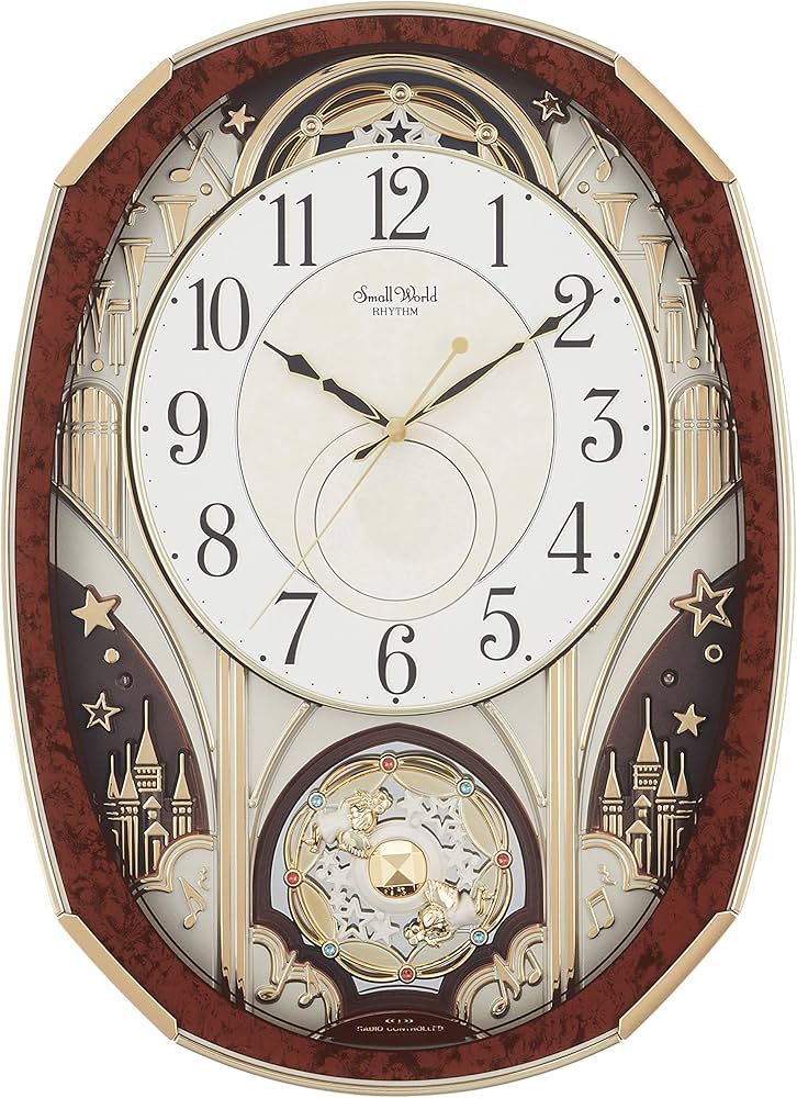 Amazon.co.jp: リズム(RHYTHM) 掛け時計 電波 アナログ からくり