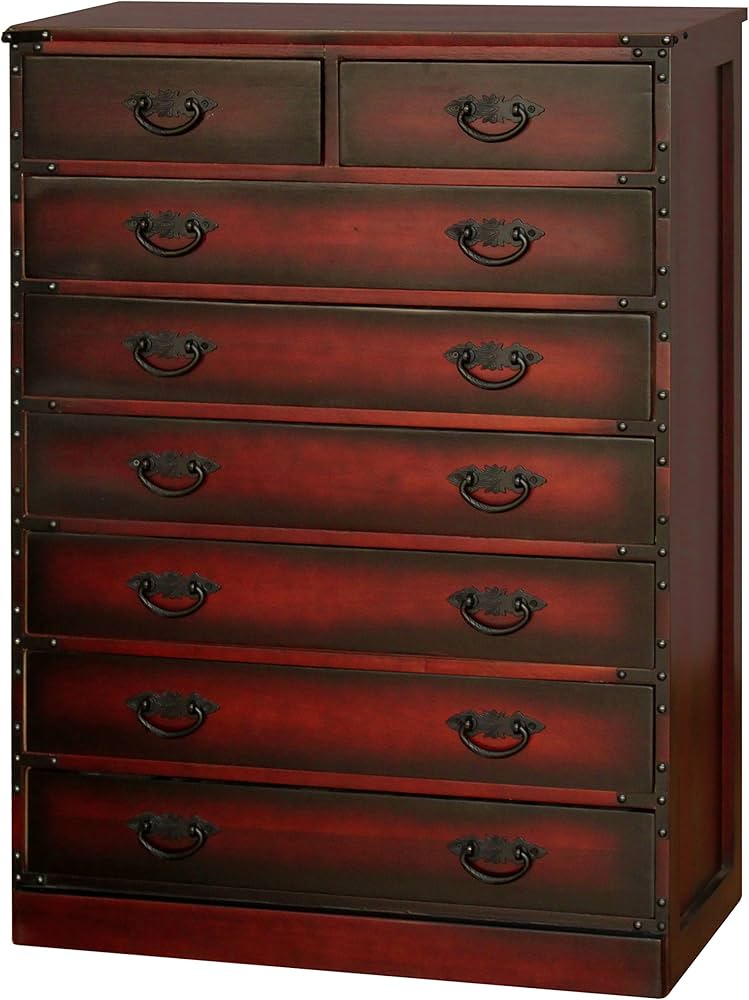 Amazon｜桐製 和箪笥 民芸調 7段 湿気｜チェスト・タンス オンライン通販