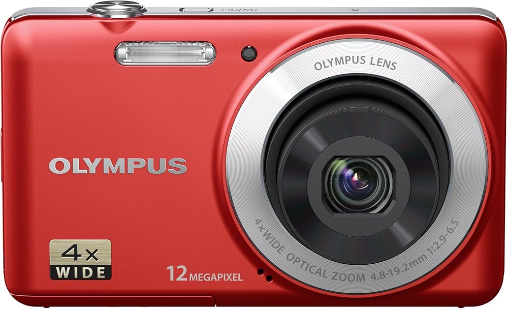 Amazon | OLYMPUS デジタルカメラ VG-110 レッド 1200万画素 広角27mm