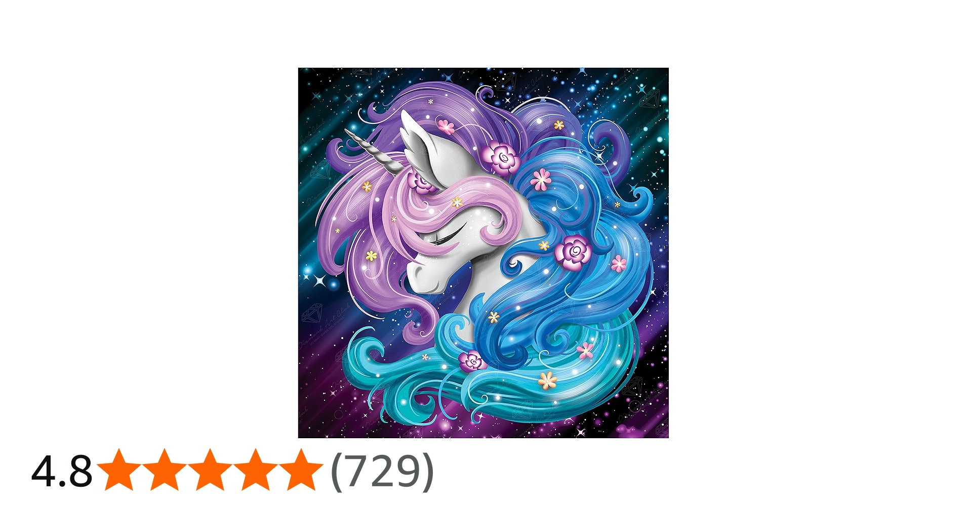 Amazon.co.jp: DIAMOND ART CLUB オーロラ ユニコーン ダイヤモンド