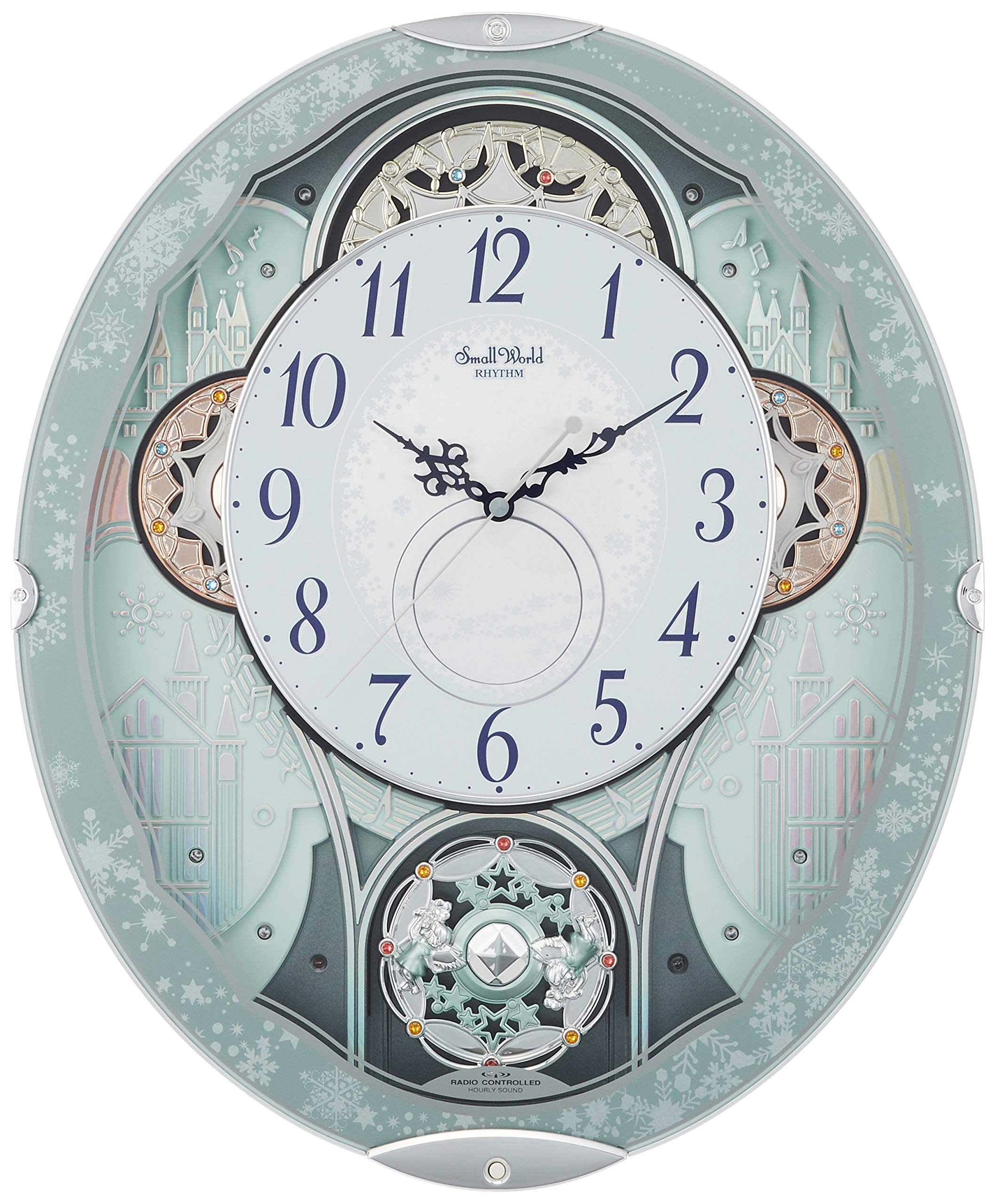 Amazon.co.jp: リズム(RHYTHM) 掛け時計 電波時計 アナログ からくり