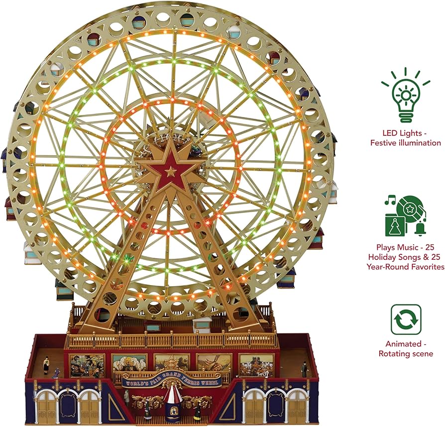 いく Mr. Christmas 遊園地オルゴール2点 いく Mr. Christmas 遊園地