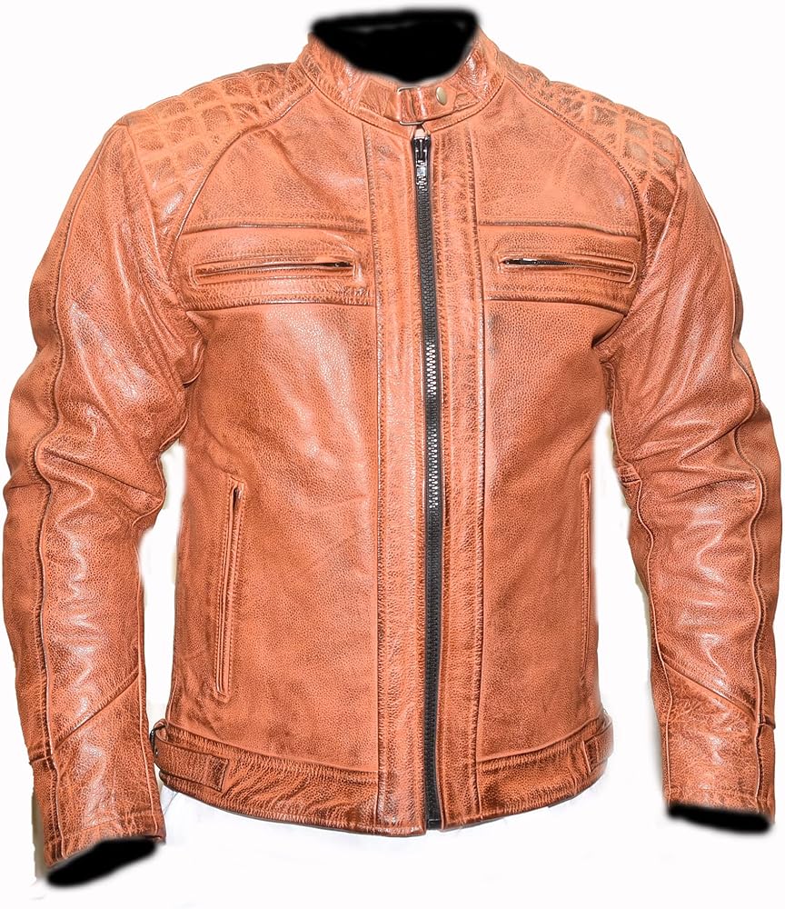 Amazon.co.jp: 激シブ 70'S ヴィンテージ加工 本革UKシングル キャメル