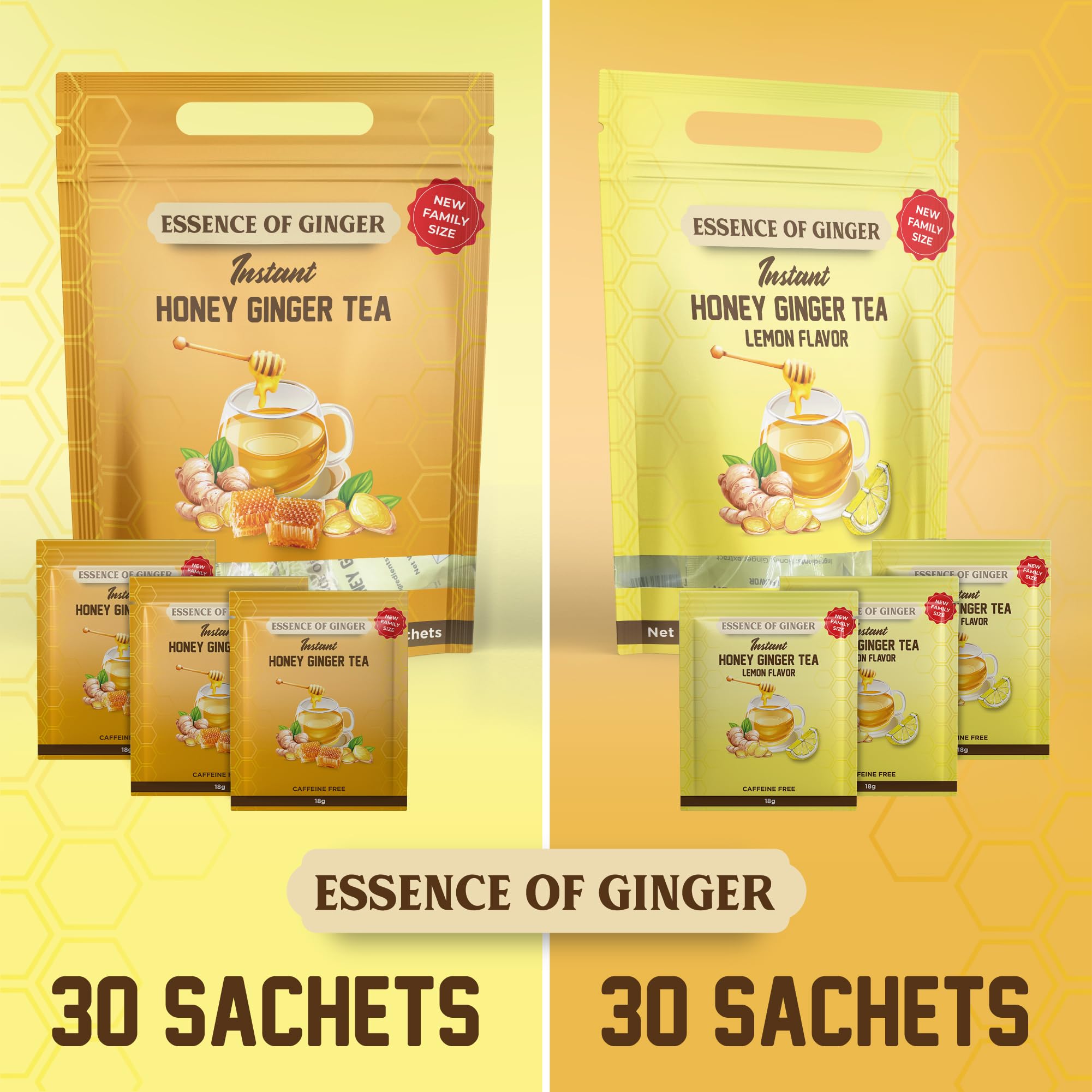 Amazon.com : Natural Honey Lemon Ginger Root Herbal Crystals 30