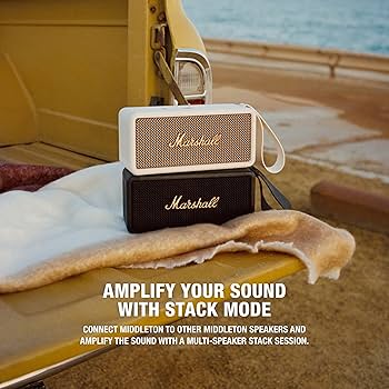 Amazon.com: Marshall Middleton Portable Bluetooth Speaker, Black