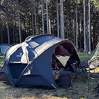 Amazon | DRASOUL 多功能ドームテント 撥水加工 煙突付き 日除け 遮光