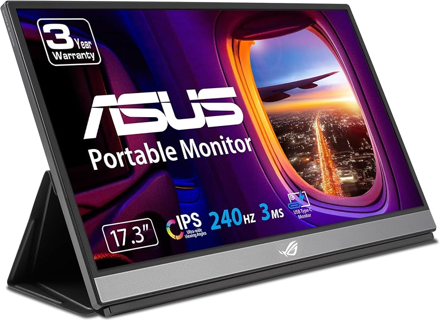 ASUS ROG Strix XG17AHPE 17.3” Portable Gaming Monitor, 1080P Full