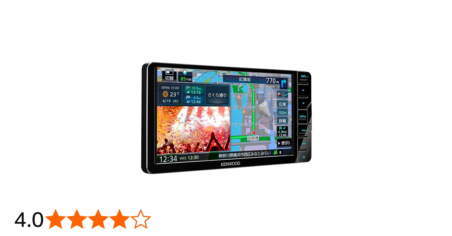 Amazon | ケンウッド(KENWOOD) カーナビ 彩速 7インチワイド MDV-S710W