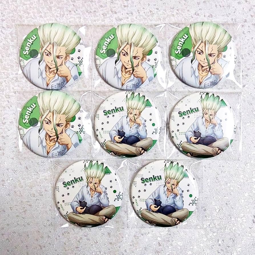 Amazon.co.jp: 石神千空 缶バッジ 猫といっしょ dr.stone : おもちゃ