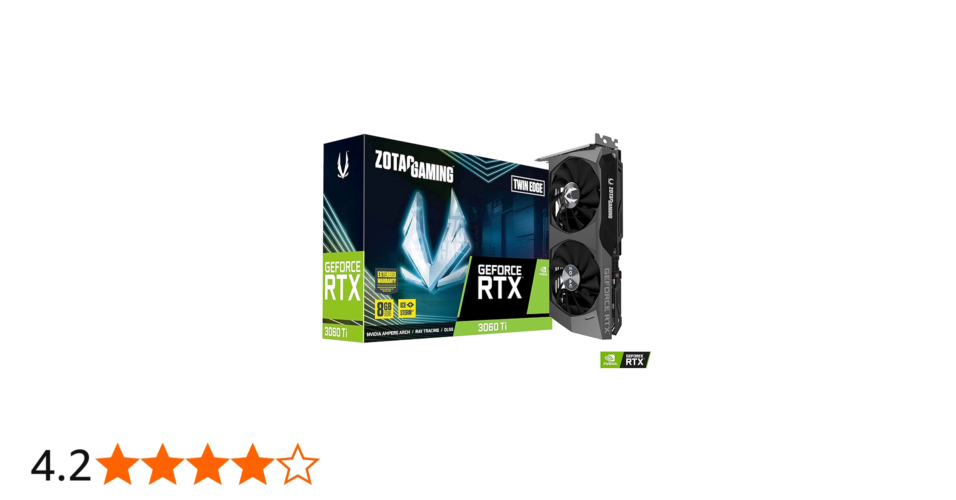 Amazon | ZOTAC Gaming GeForce RTX 3060 Ti Twin Edge 8GB GDDR6 256