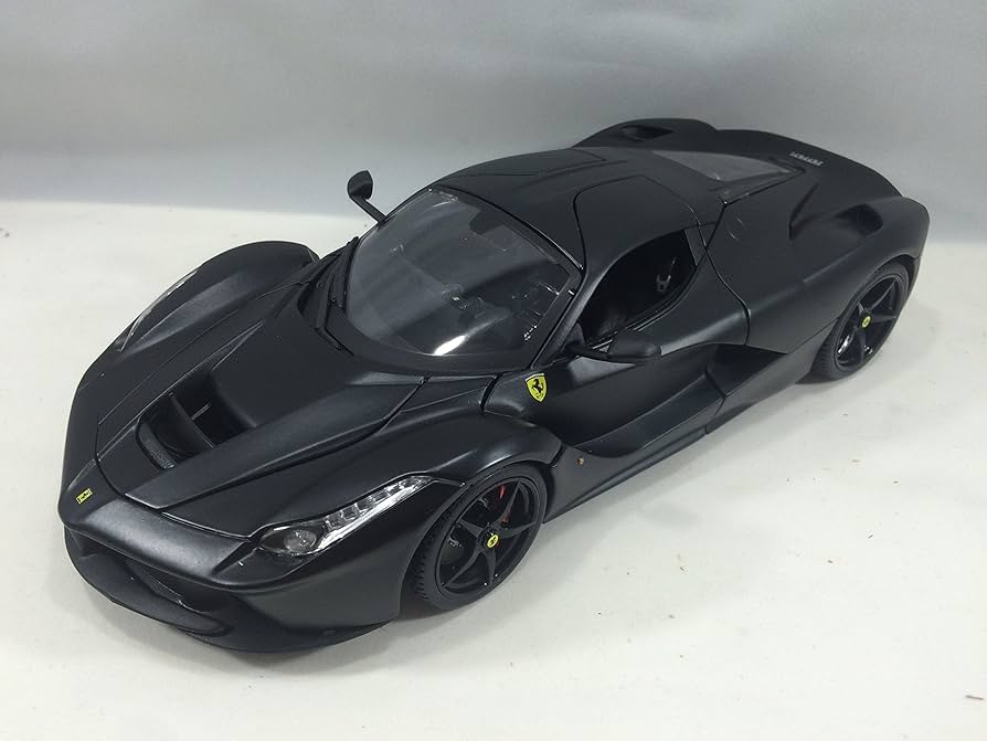 Amazon.com: Bburago Ferrari LaFerrari F70 Matt Black Signature