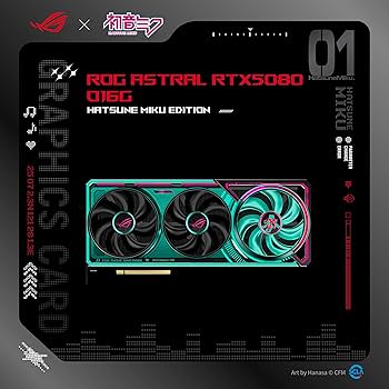 ASUS ROG Astral GeForce RTX™ 5080 16GB GDDR7 OC Hatsune Miku