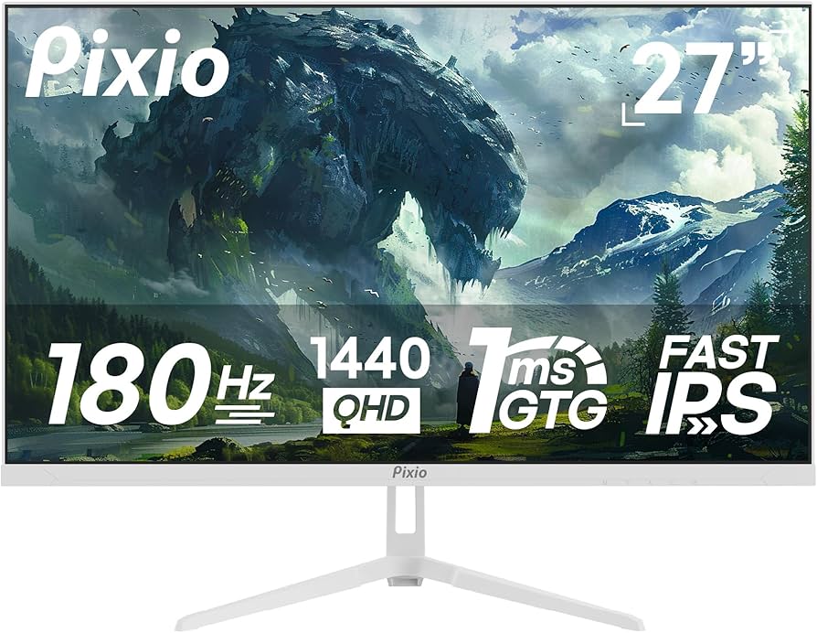 Amazon.com: Pixio PX278 Wave White 27 inch 180Hz Refresh Rate Quad
